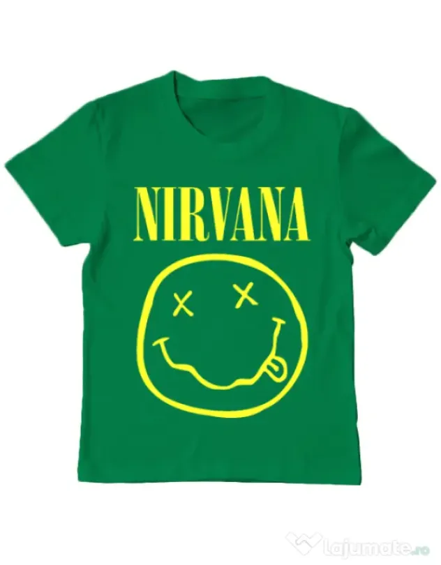 Tricou ADLER copil Nirvana Verde mediu