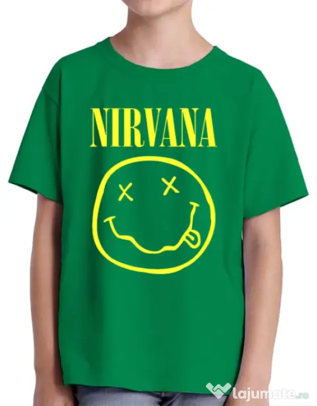 Tricou ADLER copil Nirvana Verde mediu