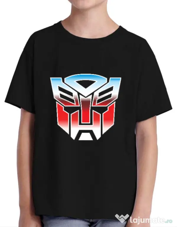 Tricou ADLER copil Transformers Negru