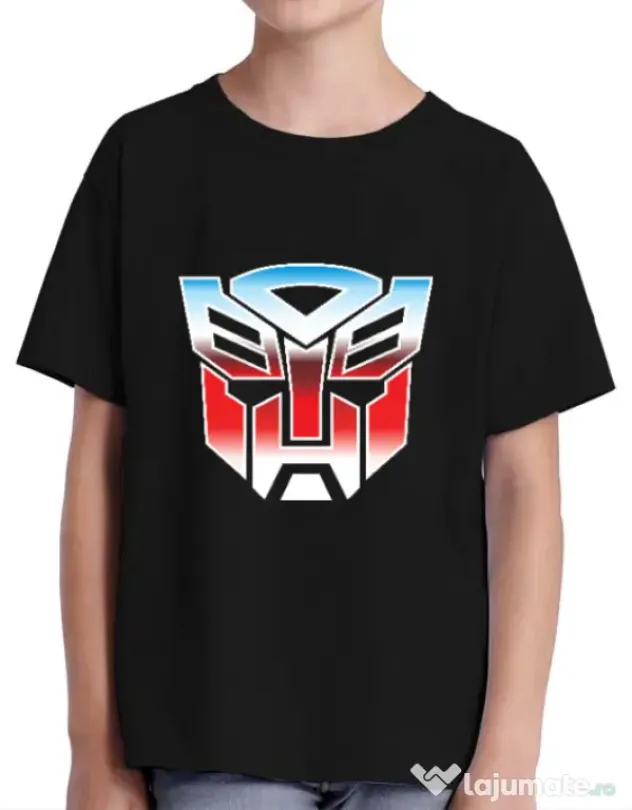 Tricou ADLER copil Transformers Negru