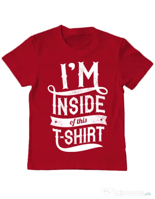 Tricou ADLER copil Inside my tshirt Rosu