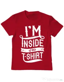 Tricou ADLER copil Inside my tshirt Rosu