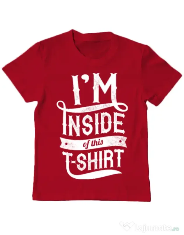 Tricou ADLER copil Inside my tshirt Rosu