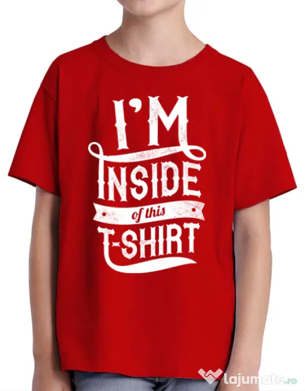 Tricou ADLER copil Inside my tshirt Rosu