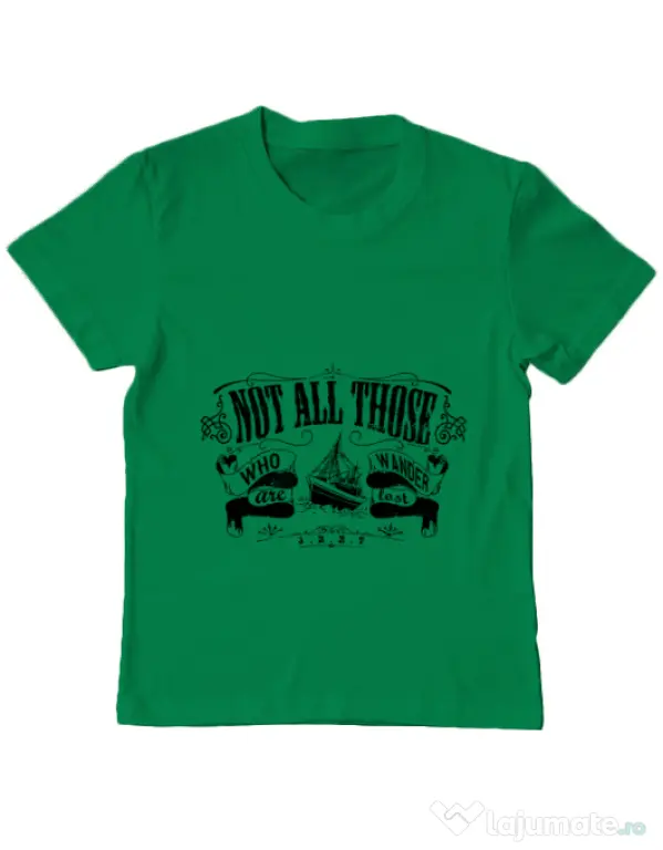 Tricou ADLER copil Not lost Verde mediu