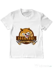Tricou ADLER copil Jaguarul Alb