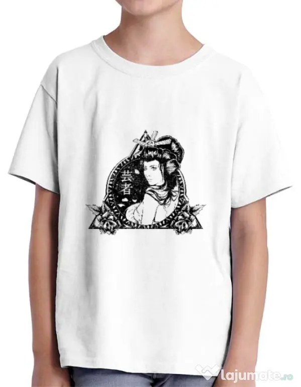Tricou ADLER copil Oriental vibes Alb