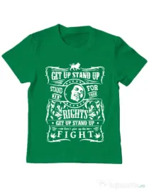 Tricou ADLER copil Stand up for your rights Verde mediu