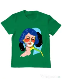 Tricou ADLER copil Dreamy girl Verde mediu
