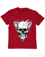 Tricou ADLER copil White noise Rosu
