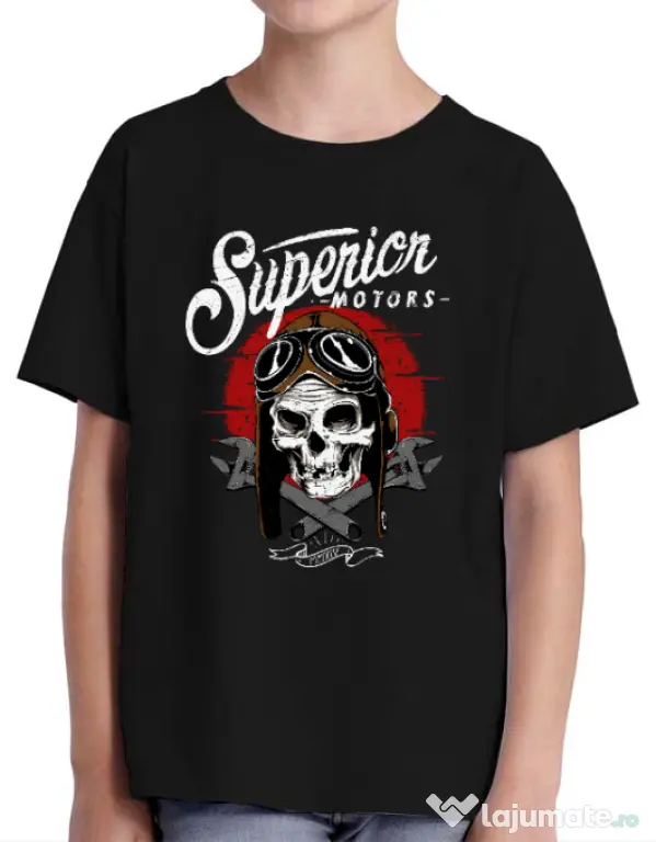 Tricou ADLER copil Superior Negru