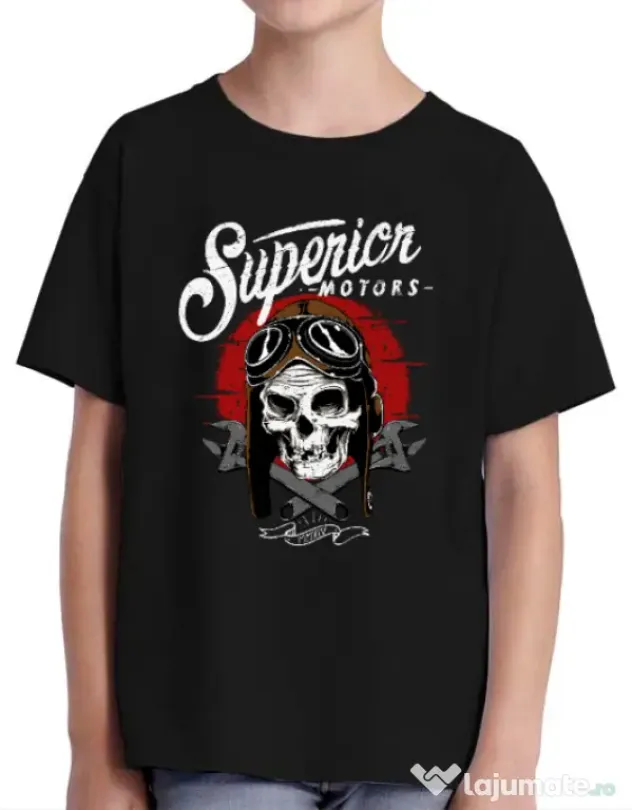 Tricou ADLER copil Superior Negru