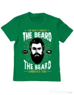 Tricou ADLER copil The beard choice Verde mediu