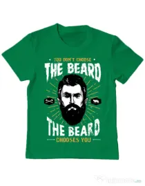 Tricou ADLER copil The beard choice Verde mediu