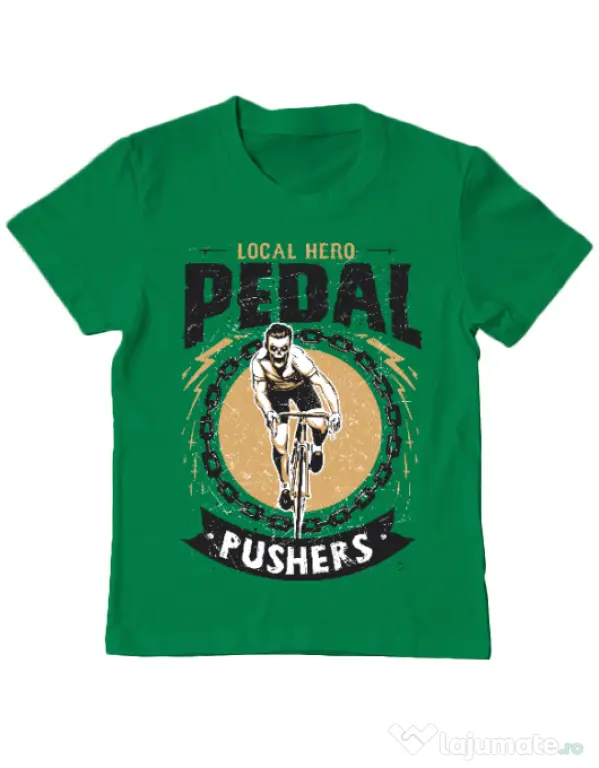 Tricou ADLER copil Pedal pushers Verde mediu