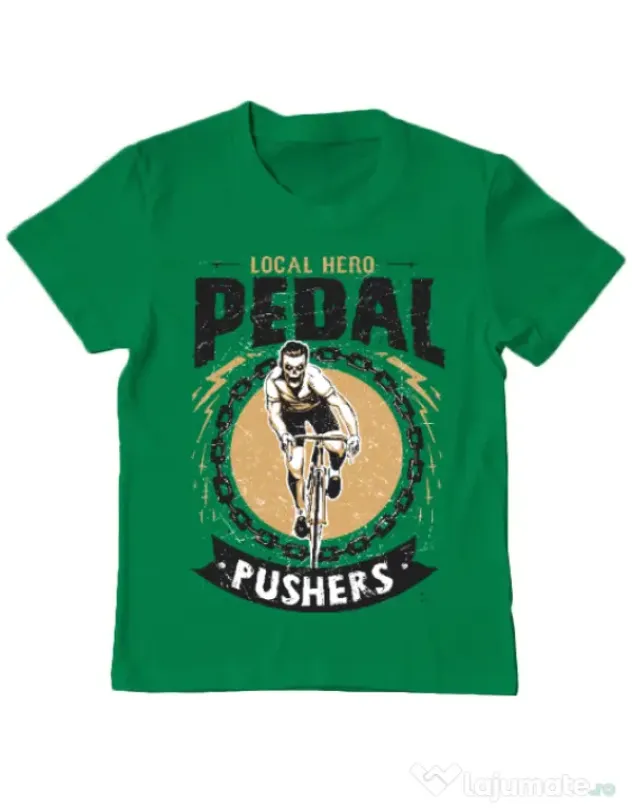 Tricou ADLER copil Pedal pushers Verde mediu