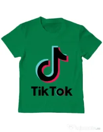 Tricou ADLER copil Tik Tok Verde mediu