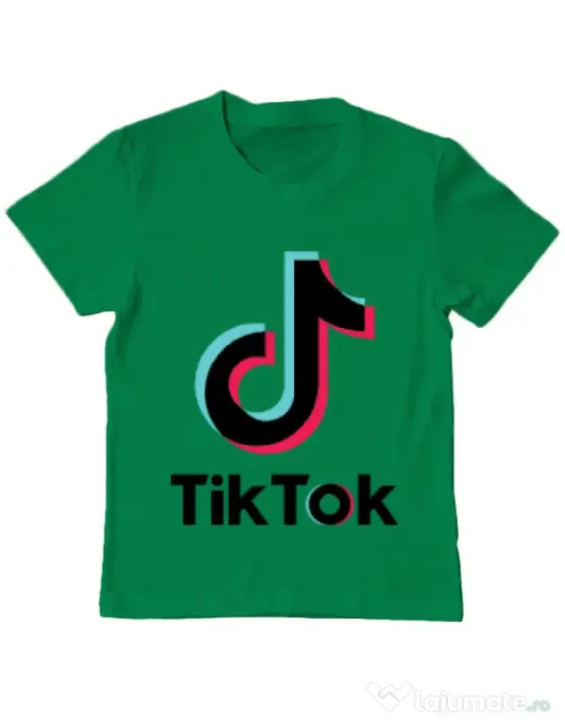 Tricou ADLER copil Tik Tok Verde mediu