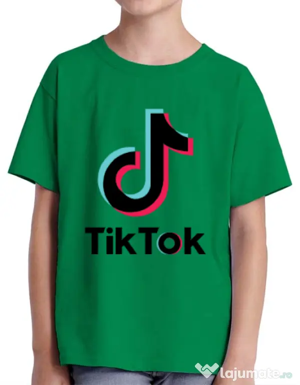 Tricou ADLER copil Tik Tok Verde mediu