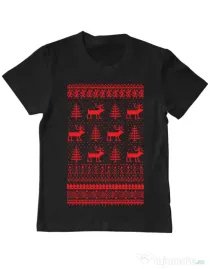 Tricou ADLER copil Reindeers Negru