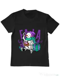 Tricou ADLER copil Christmas Carol Negru