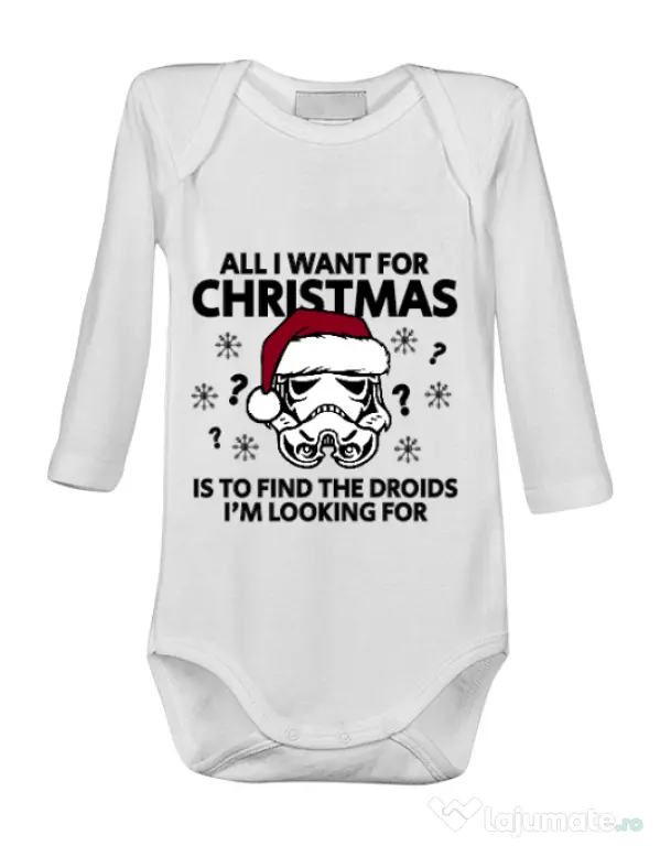 Baby body Christmas Trooper Alb
