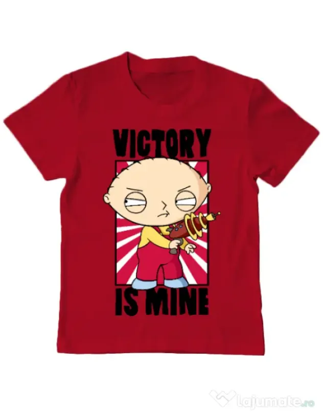 Tricou ADLER copil Victory is mine Rosu