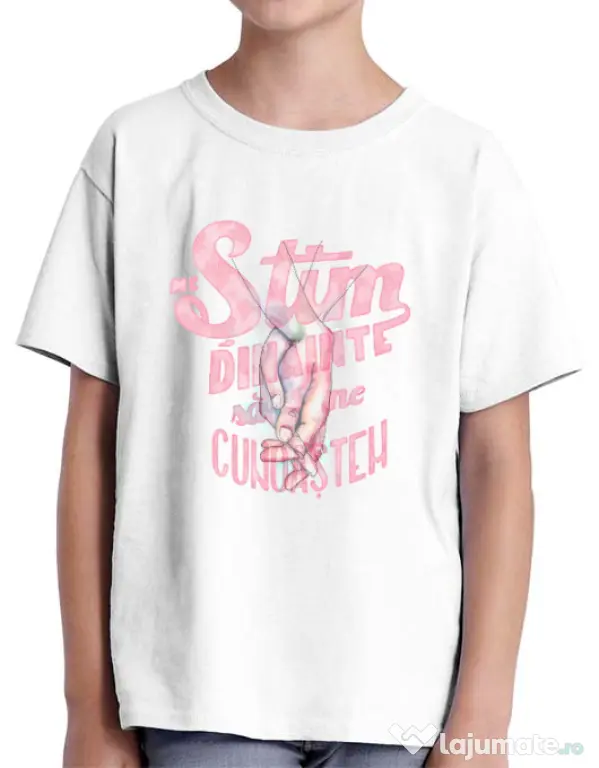 Tricou ADLER copil Ne stim I Alb
