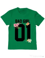 Tricou ADLER copil Bad girl Verde mediu 