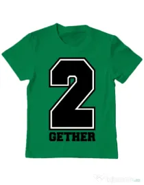 Tricou ADLER copil Together Verde mediu