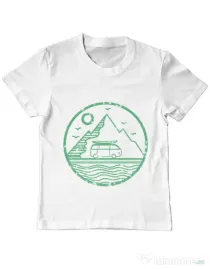 Tricou ADLER copil Van Alb