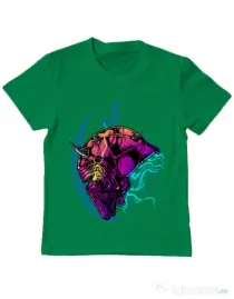 Tricou ADLER copil Helmet Verde mediu
