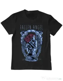 Tricou ADLER copil Fallen angel Negru
