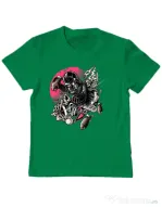 Tricou ADLER copil Father attack Verde mediu