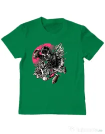 Tricou ADLER copil Father attack Verde mediu