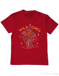 Tricou ADLER copil Wild ones Rosu