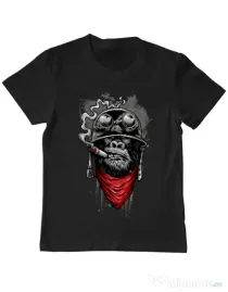 Tricou ADLER copil Ape of duty Negru