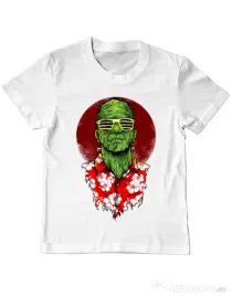 Tricou ADLER copil Frank holiday Alb