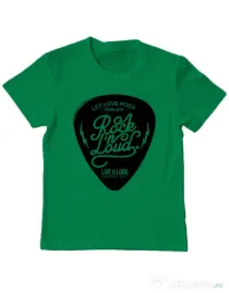 Tricou ADLER copil Rock n loud Verde mediu