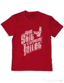 Tricou ADLER copil Same shit Rosu