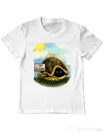 Tricou ADLER copil I stay home Alb