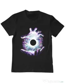 Tricou ADLER copil A hole in my hand Negru