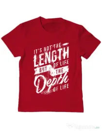 Tricou ADLER copil Depth of life Rosu