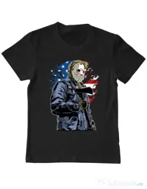 Tricou ADLER copil American killer Negru