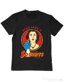 Tricou ADLER copil Squirts Negru