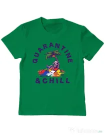 Tricou ADLER copil Rubik island Verde mediu