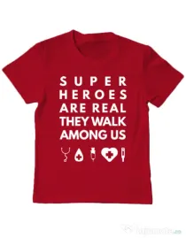 Tricou ADLER copil Medical heroes Rosu