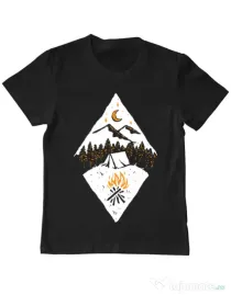 Tricou ADLER copil Beauty night Negru