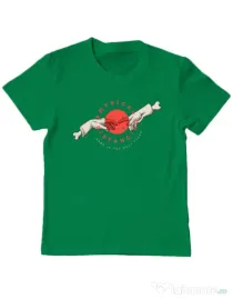 Tricou ADLER copil Physical distance Verde mediu