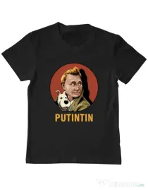 Tricou ADLER copil Putin Tin Negru
